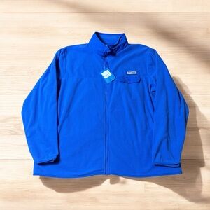 Columbia PFG Full Zip Fleece Mens 2XL Blue NWT
